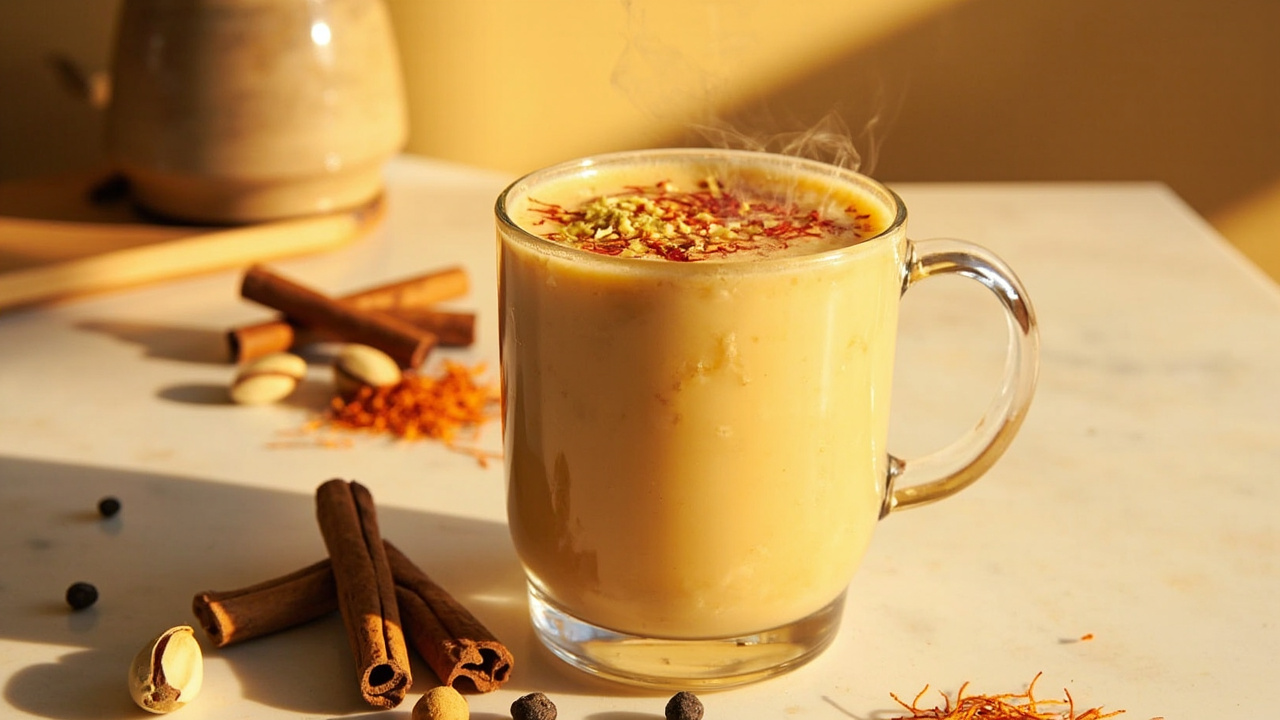 Saffron Chai Milk