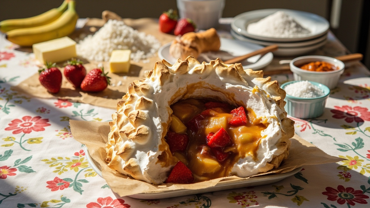 Salted Caramel Meringue Surprise