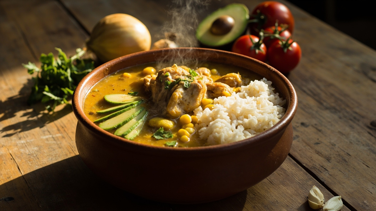 Sancocho de Pollo con Papas y Maíz