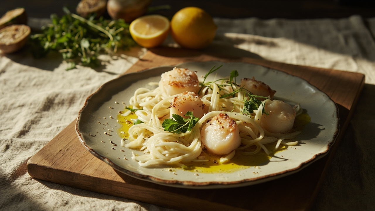 Scallop Crudo with Fennel and Mint