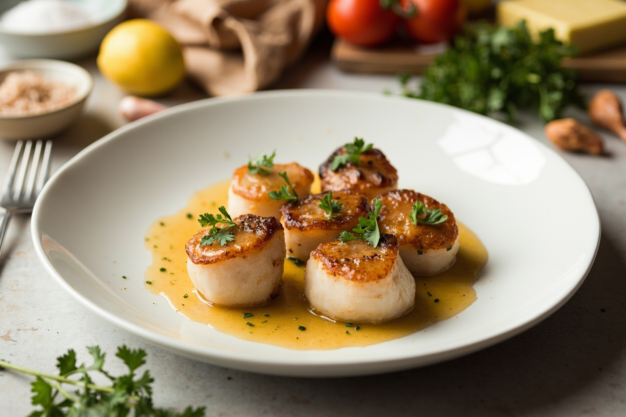 Seared Scallops with Brown Butter