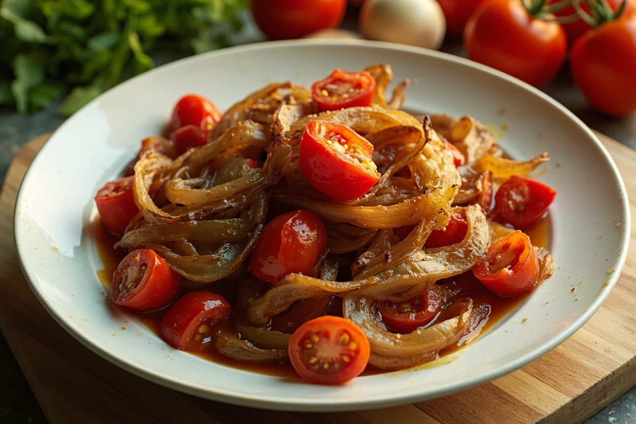 Sensory Onion and Tomato Sauté