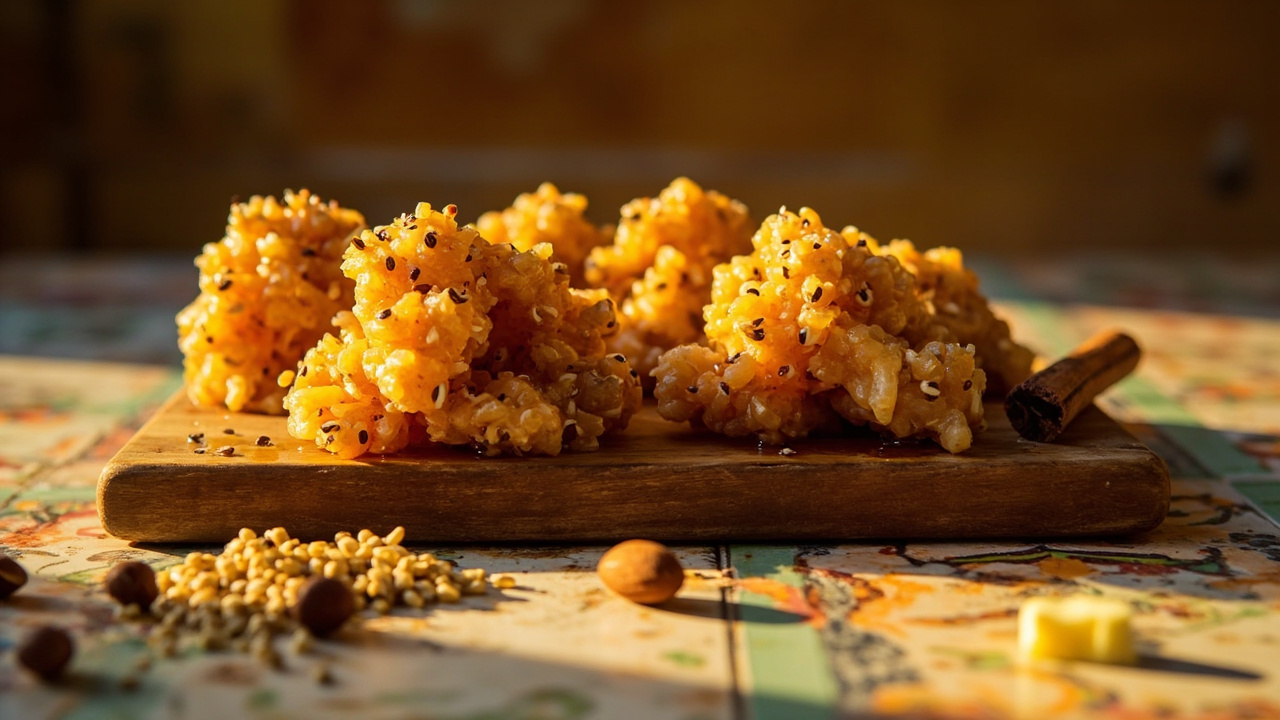 Sesame and Honey Candied Clusters
