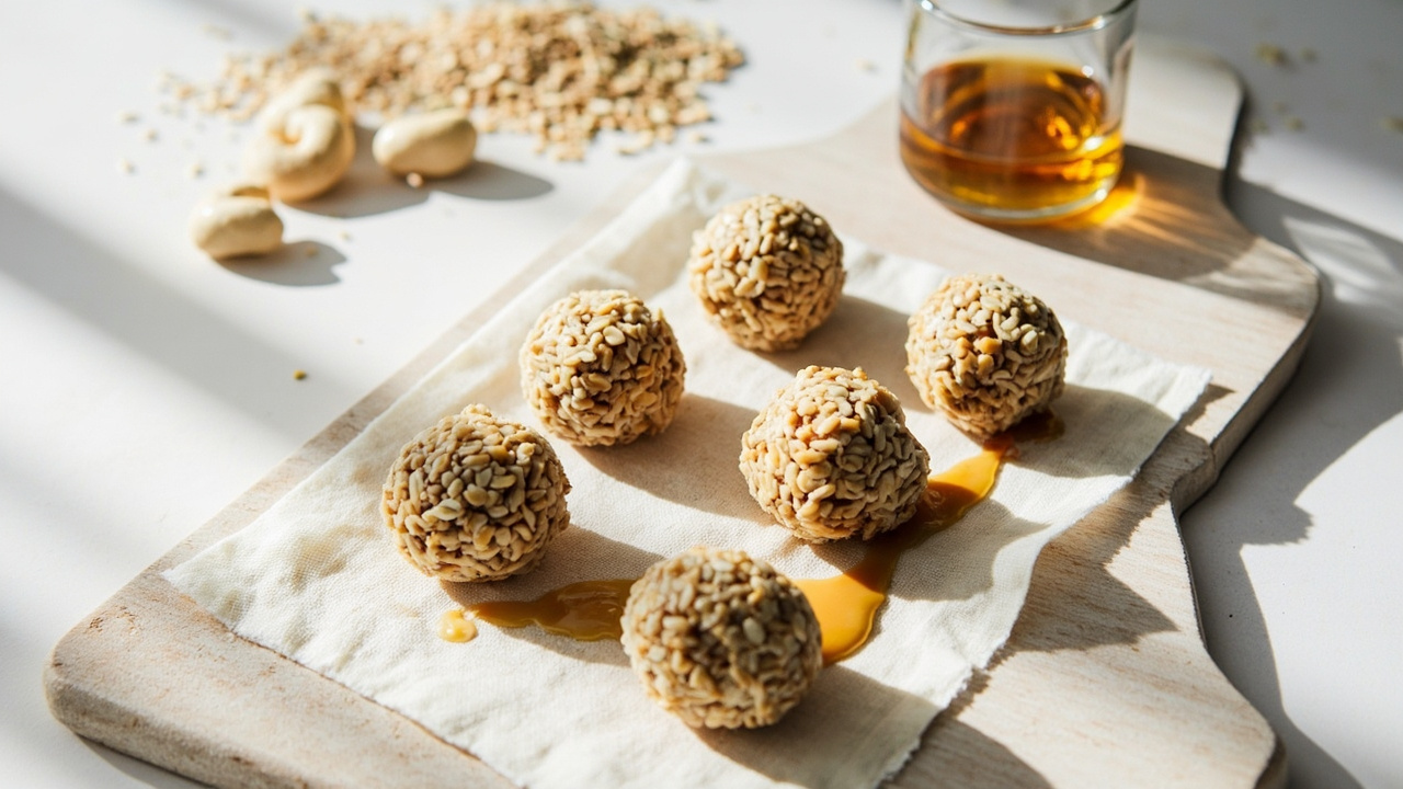 Sesame Cashew Energy Bites