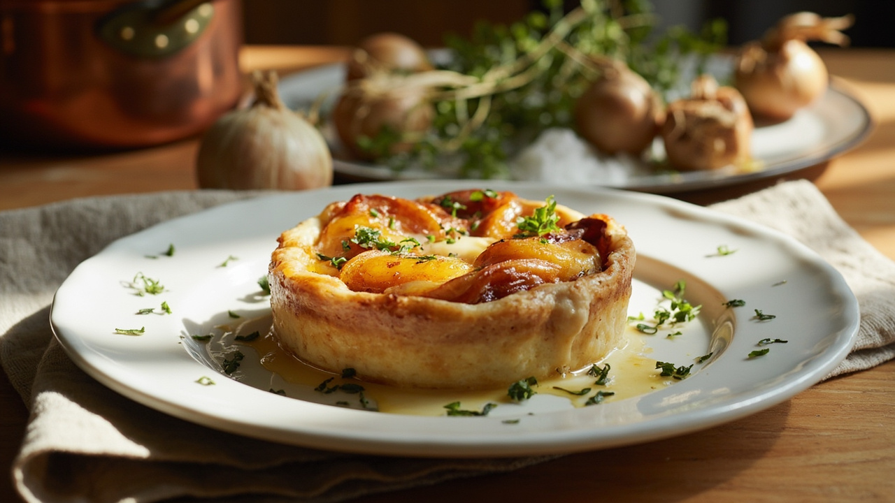 Shallot Tarte Tatin with Fresh Thyme