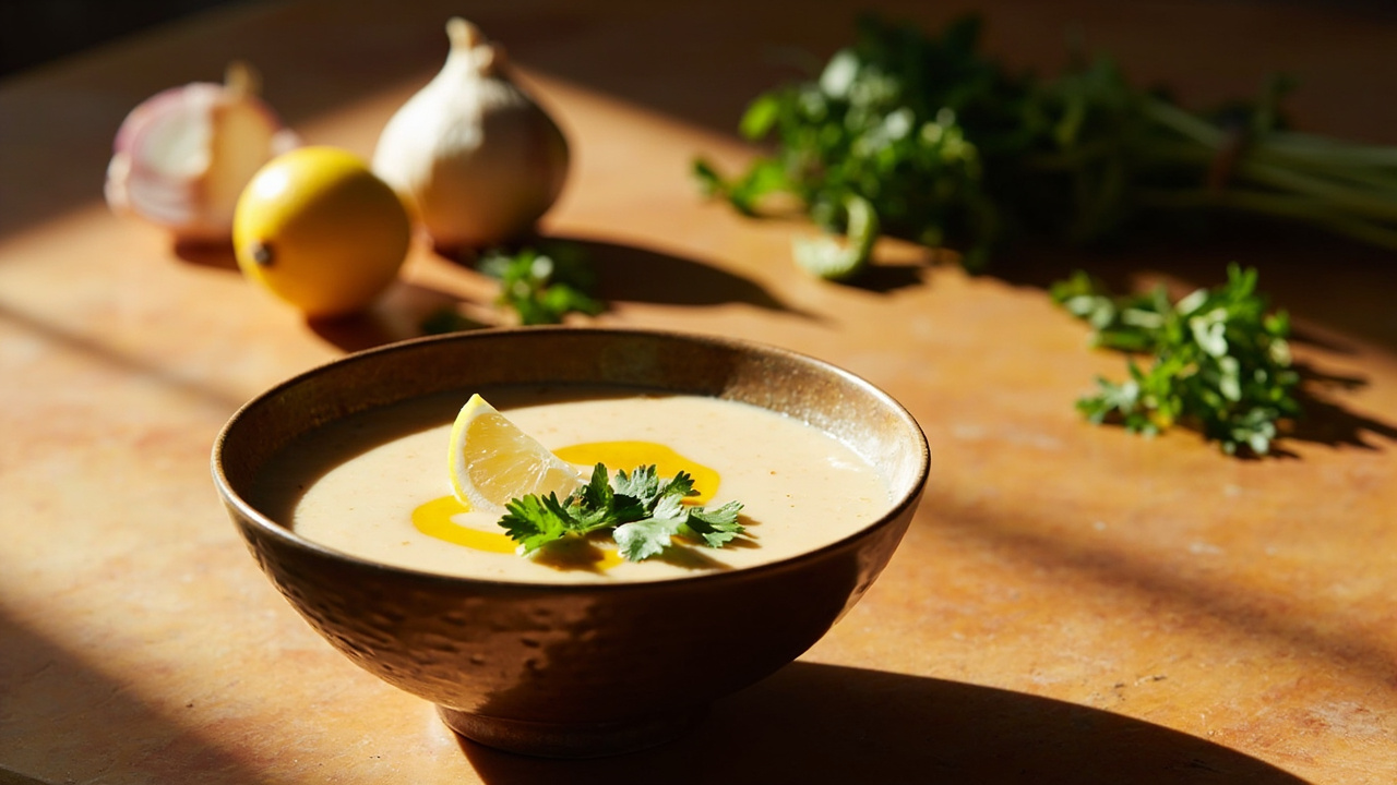 Silky Chickpea and Tahini Soup with Cumin