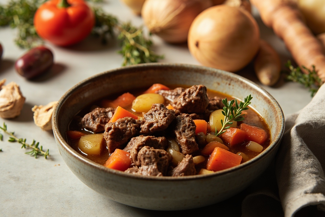 Slow-Braised Beef and Root Vegetable Stew