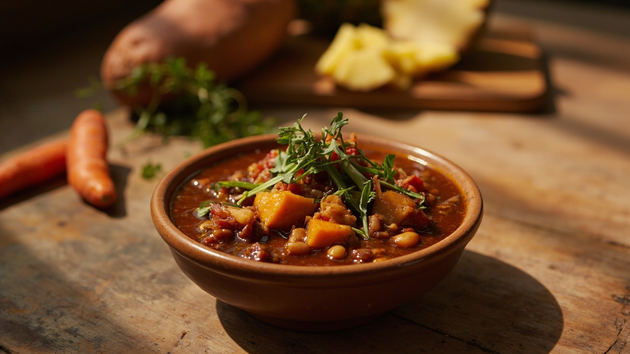 Slow-Smoked Jerk Pinto Bean Stew