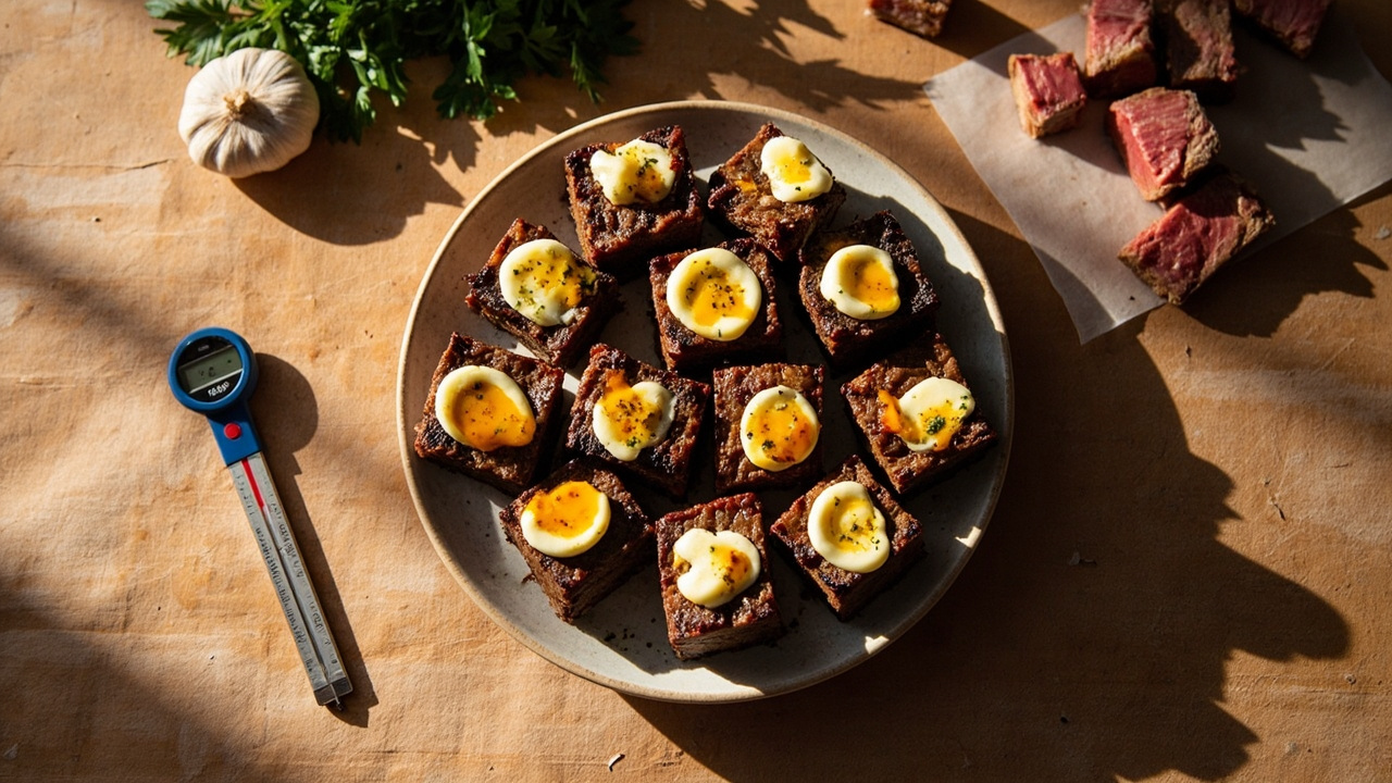 Smoked Paprika Seared Steak Bites with Compound Butter