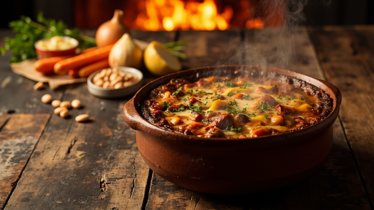 Smoky Bean and Vegetable Pot with Braai Spice Crust