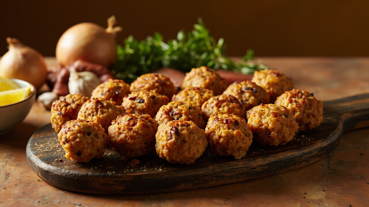 Smoky Pinto Bean and Sausage Bites