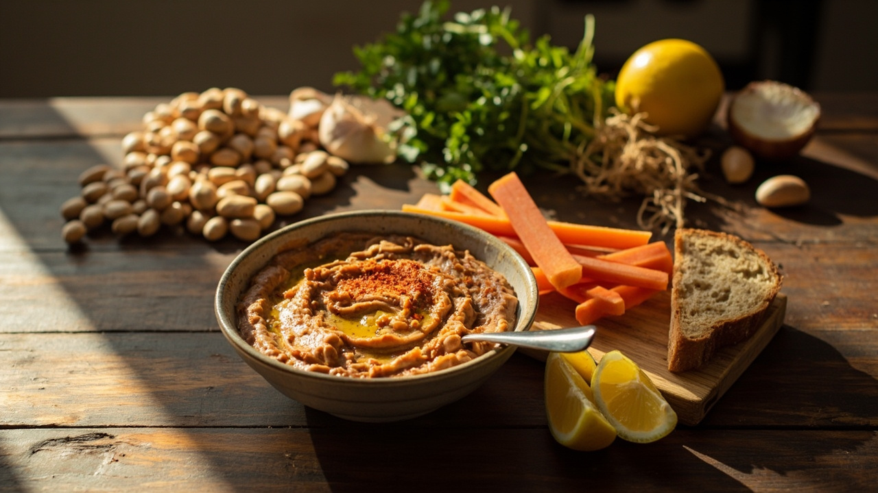Smoky Pinto Bean Dip with Garlic and Lemon