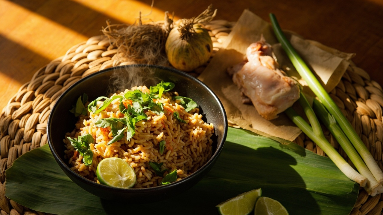 Somchai's Spicy Basil Chicken Fried Rice