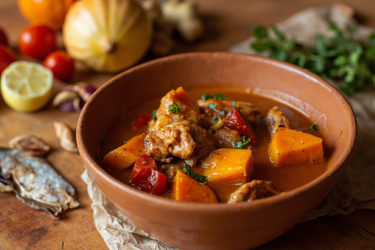 Spiced Chicken and Pumpkin Stew