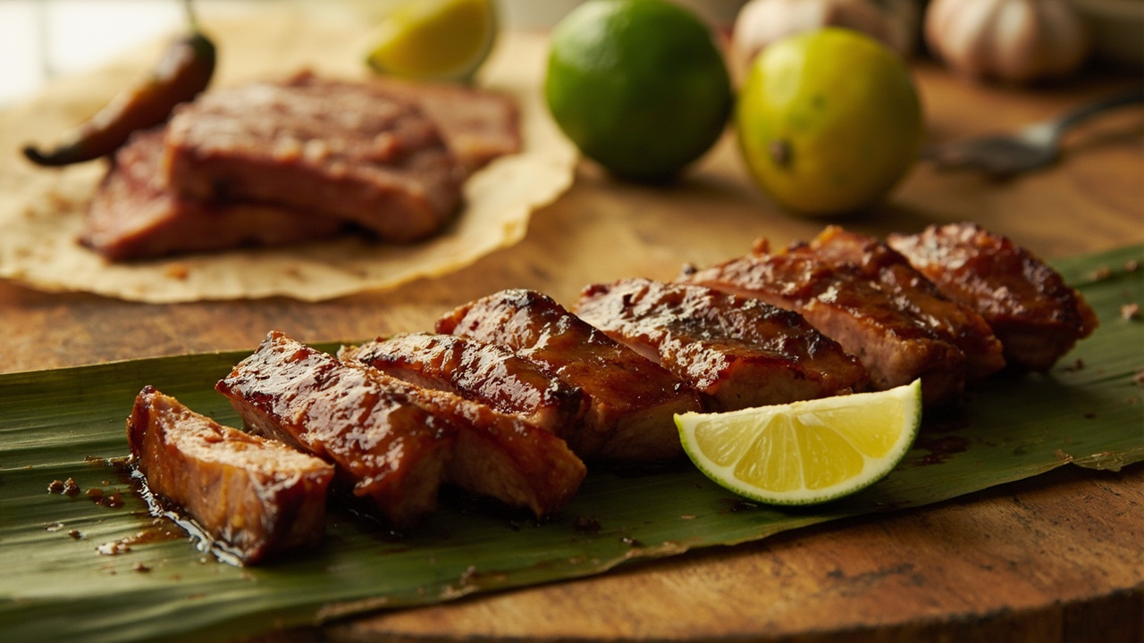 Spiced Pork Belly with Brown Sugar Glaze