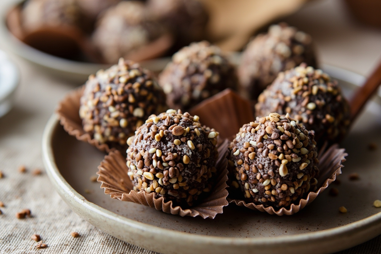 Sprinkle-Covered Chocolate Truffles