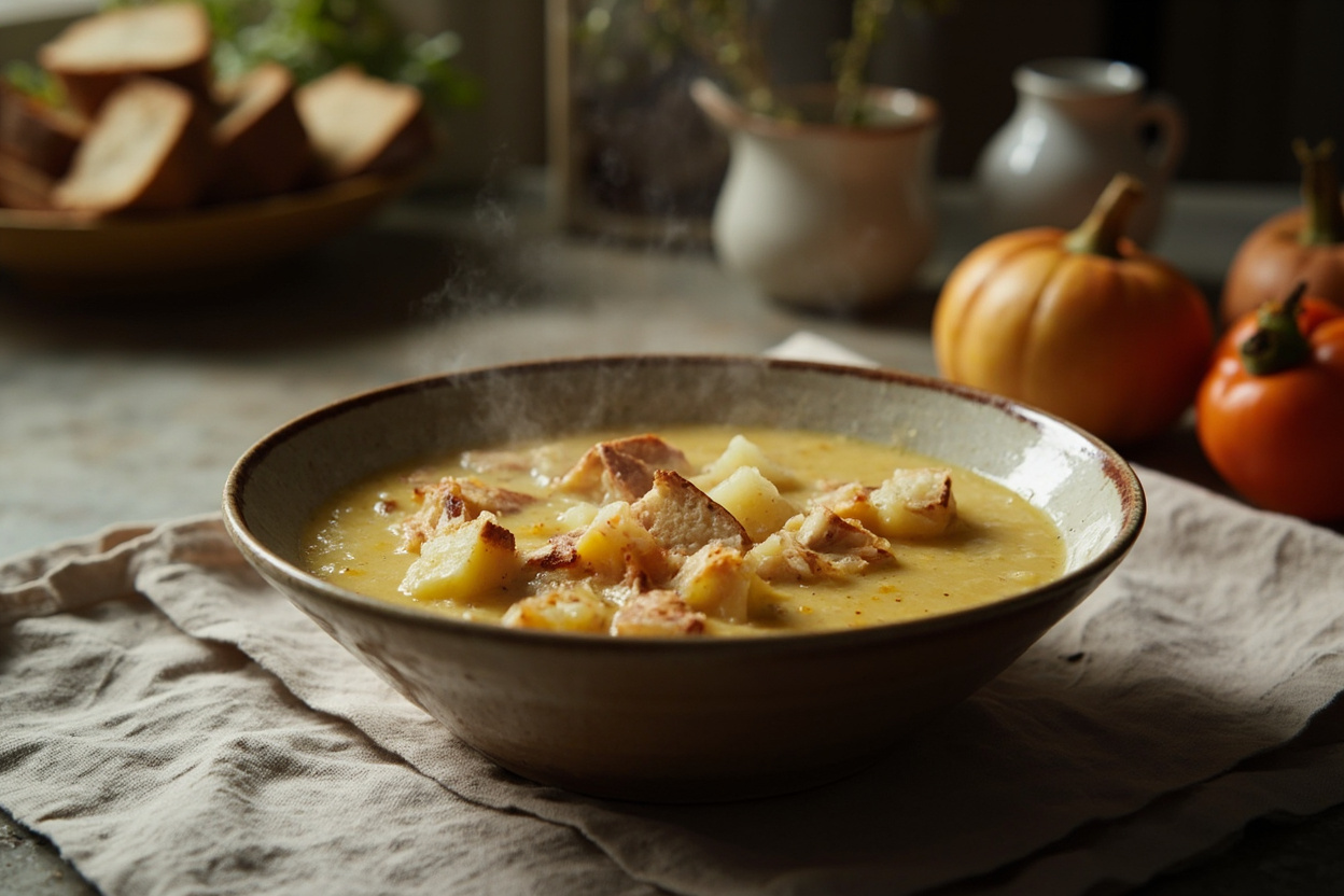 Stale Bread and Potato Soup