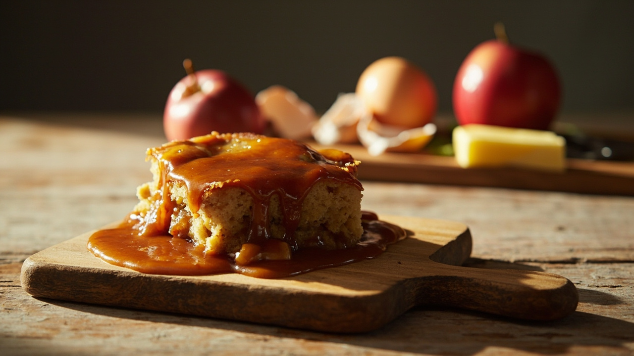 Sticky Toffee Apple Pudding