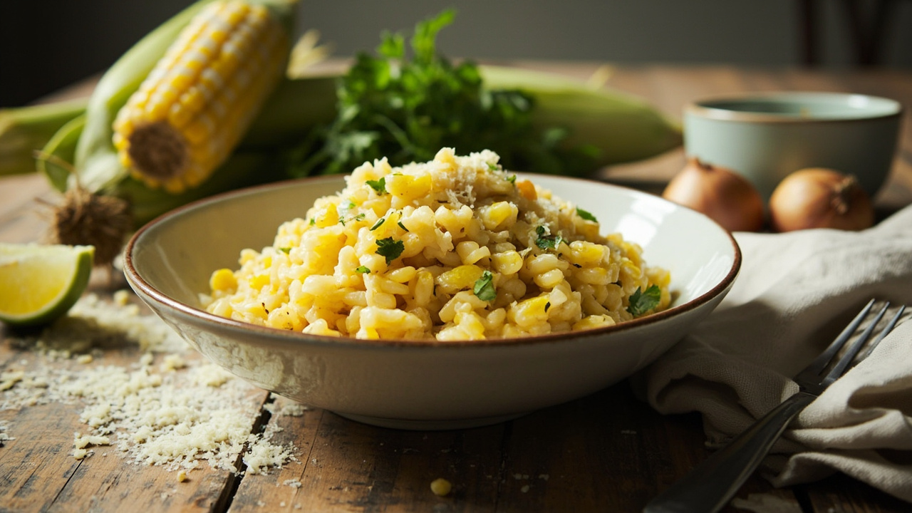 Sweet Corn and Cilantro Risotto