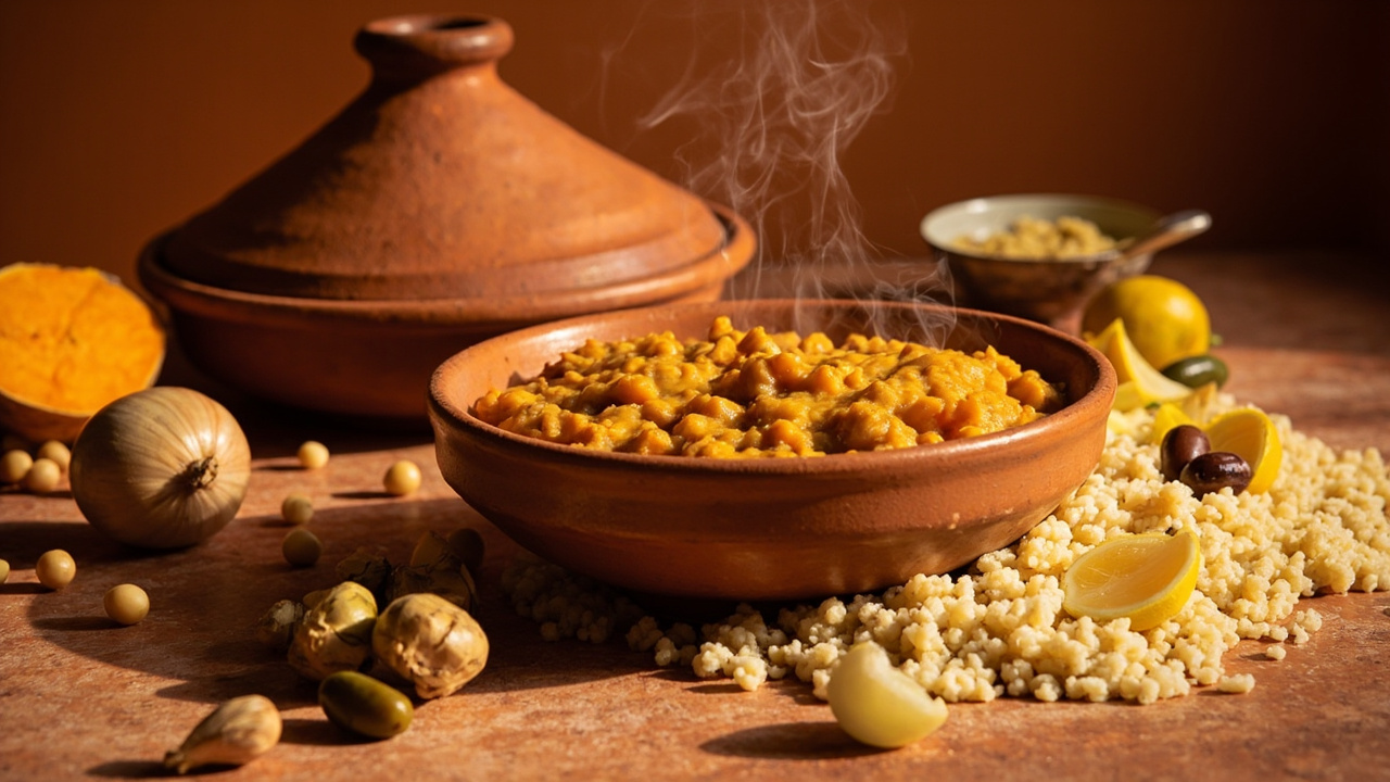 Sweet Potato and Chickpea Tagine