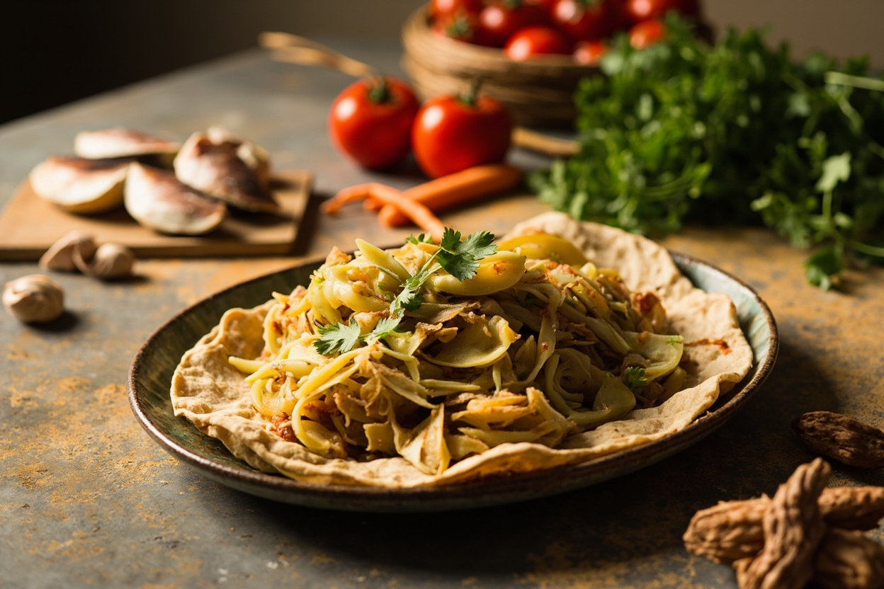 Tikil Gomen Cabbage Potato Sauté