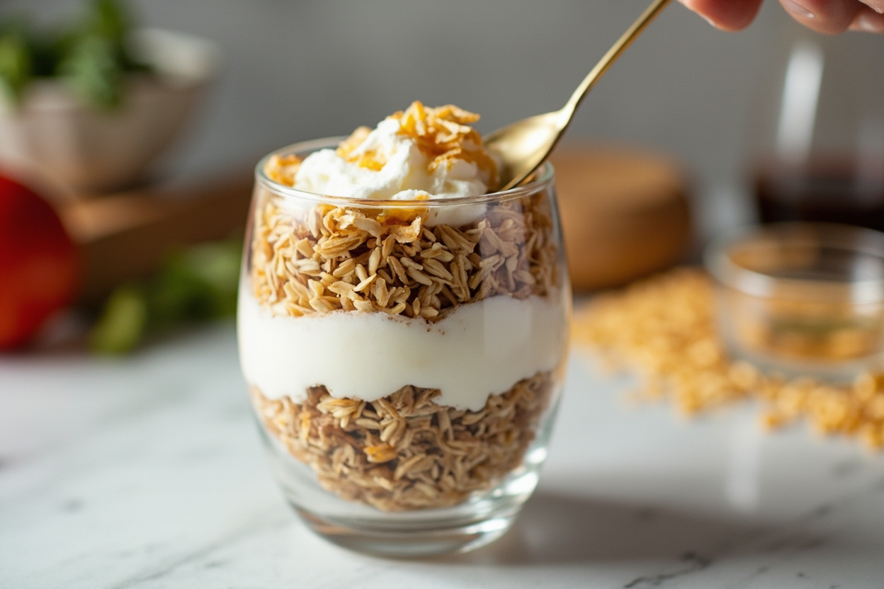 Toasted Grain and Yogurt Parfait