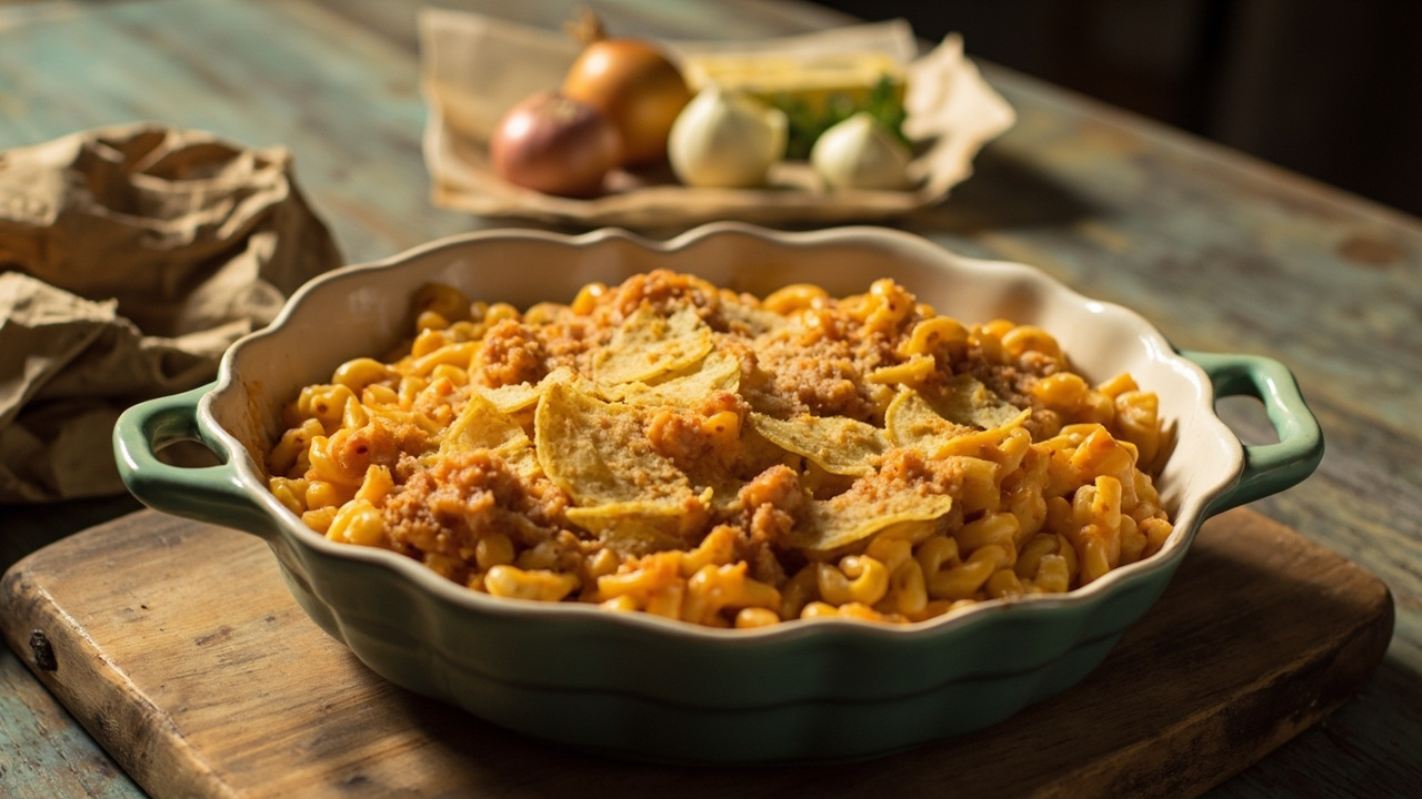 Trash Mac Tuna Casserole