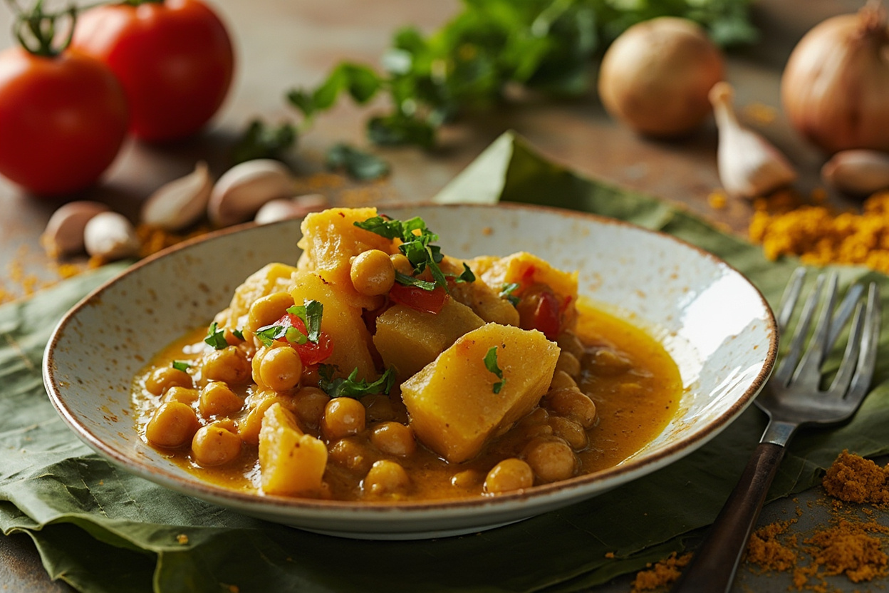 Trinidad Curry Chickpeas and Potato