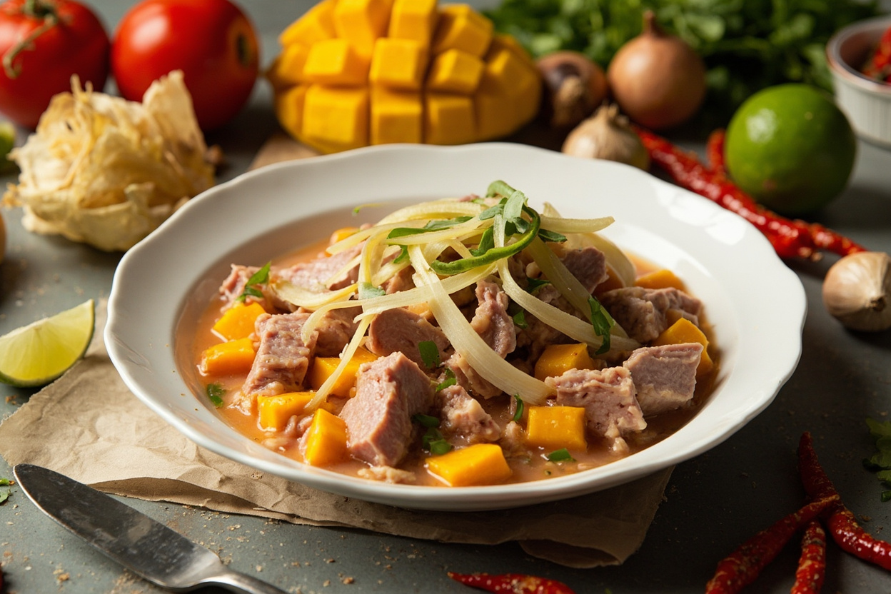 Tuna Ceviche with Mango and Cayenne