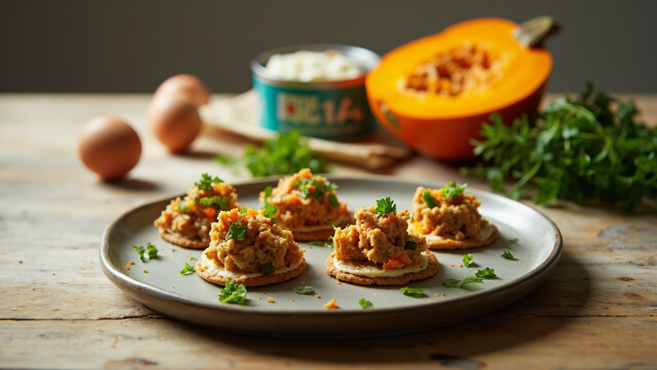 Tuna Crackers with Pumpkin