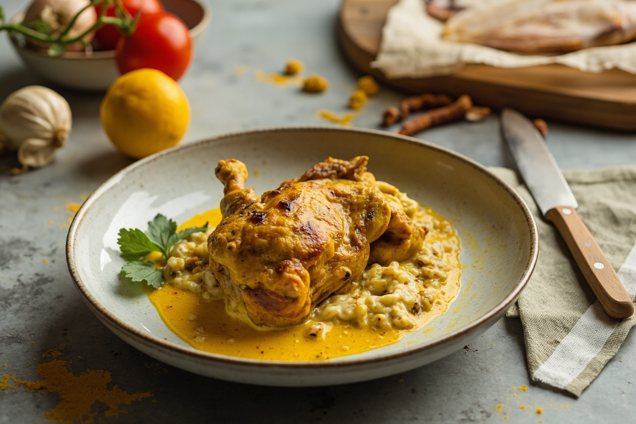 Turmeric Yogurt Chicken Thigh Curry