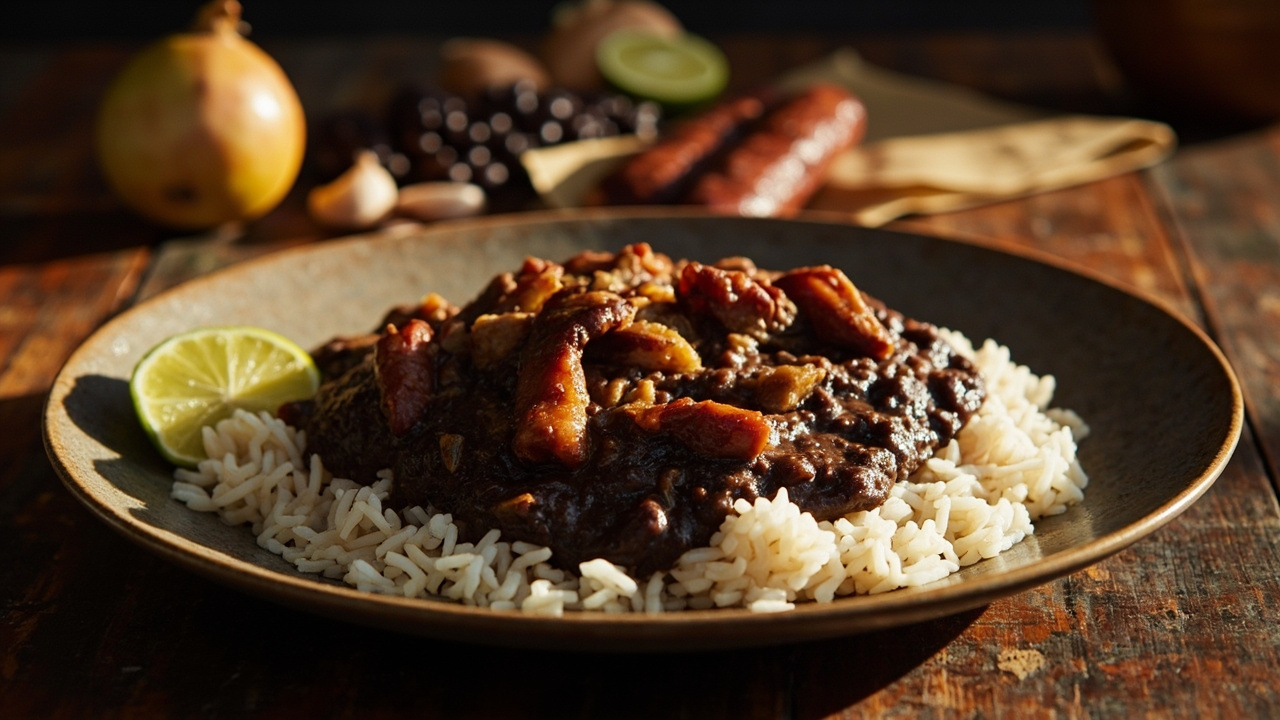 Tutu de Feijão Brazilian Bean Puree with Sausage