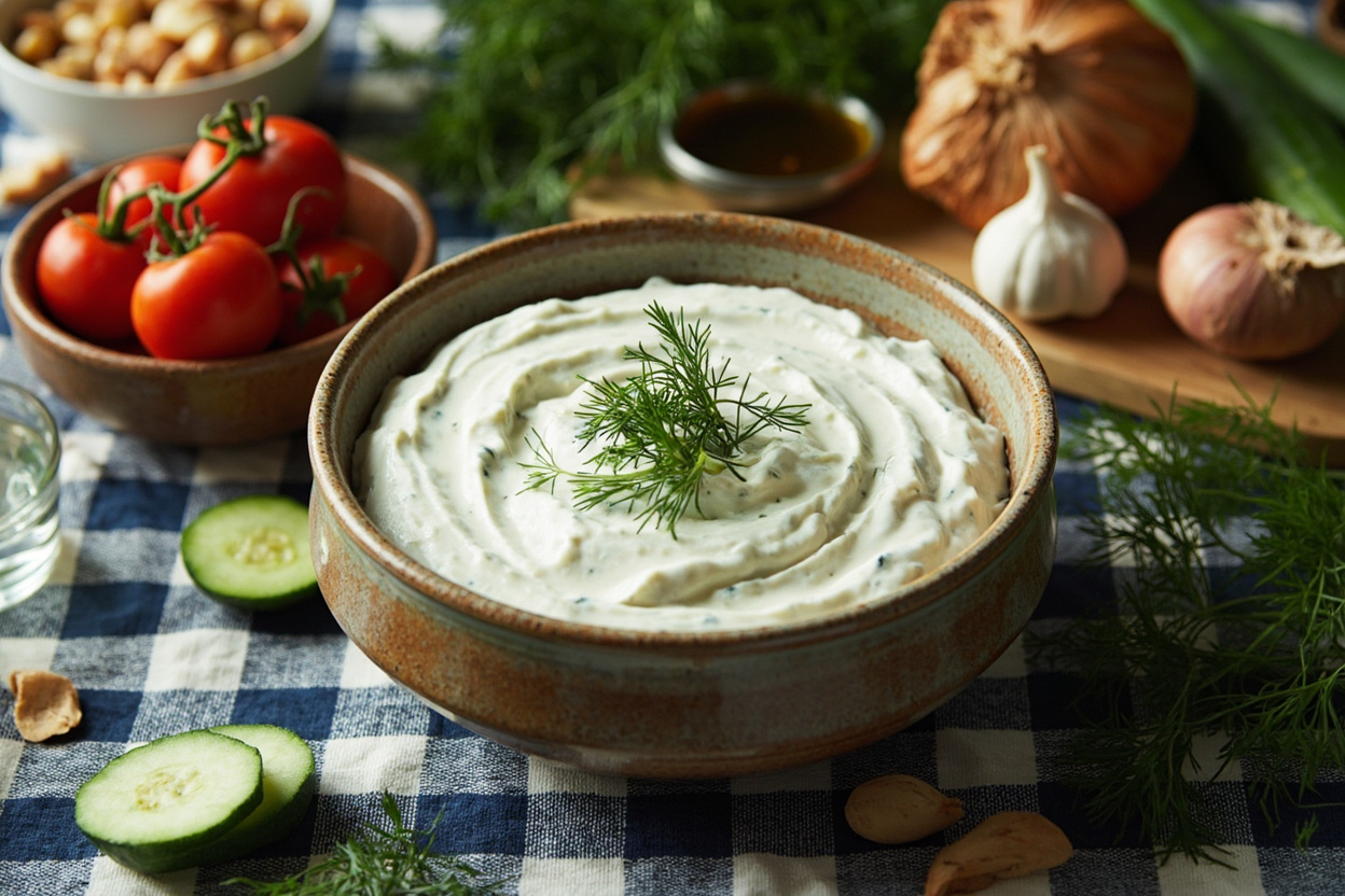 Tzatziki Cucumber and Garlic Yogurt Dip