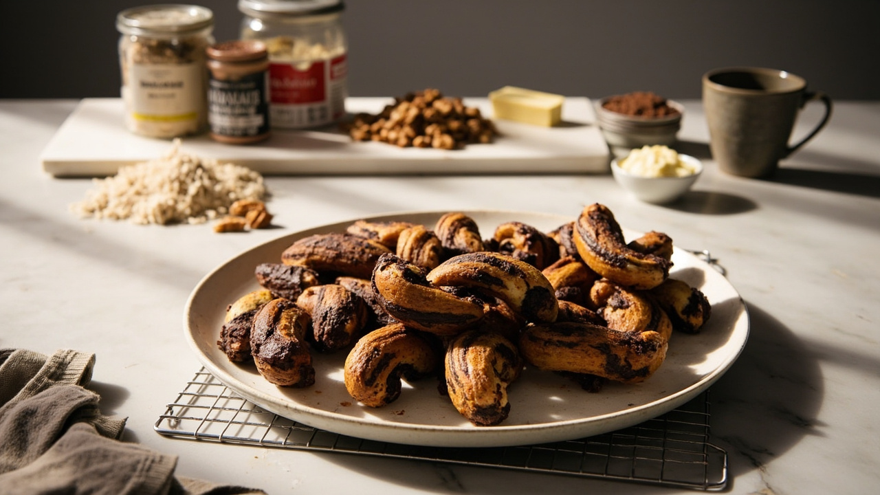 Walnut & Dark Chocolate Twists
