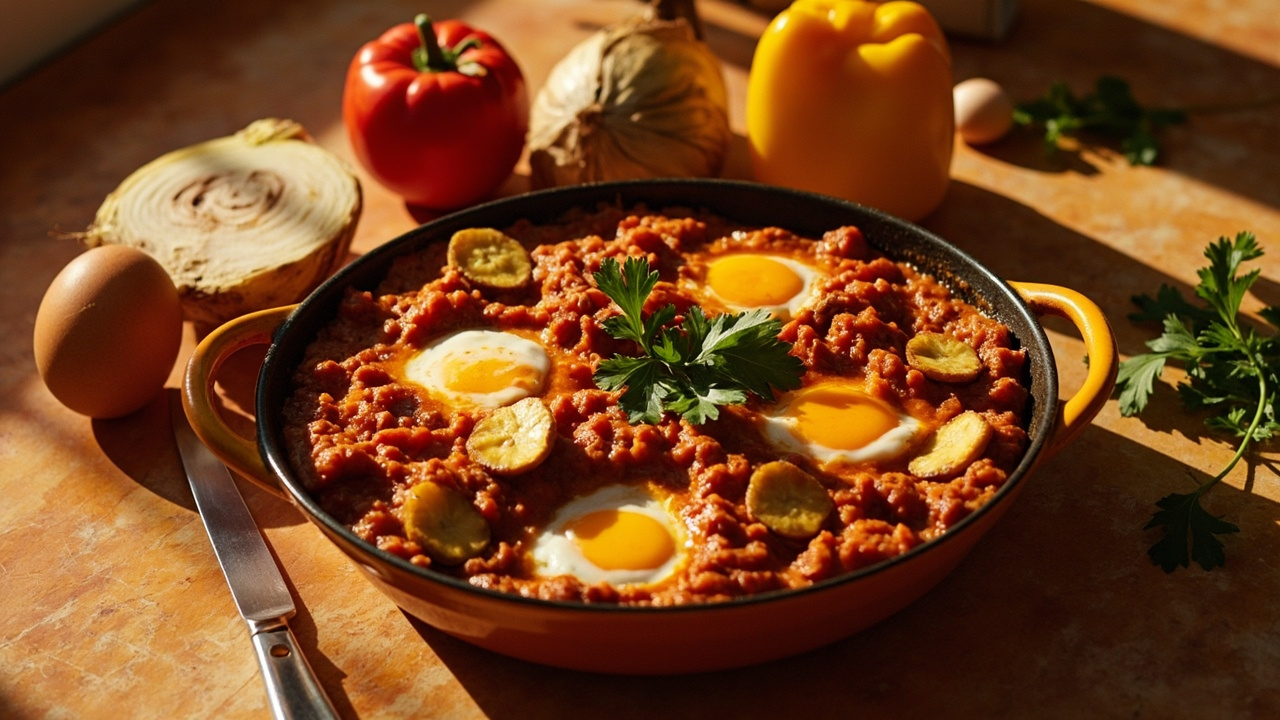 West African Tomato and Egg Skillet