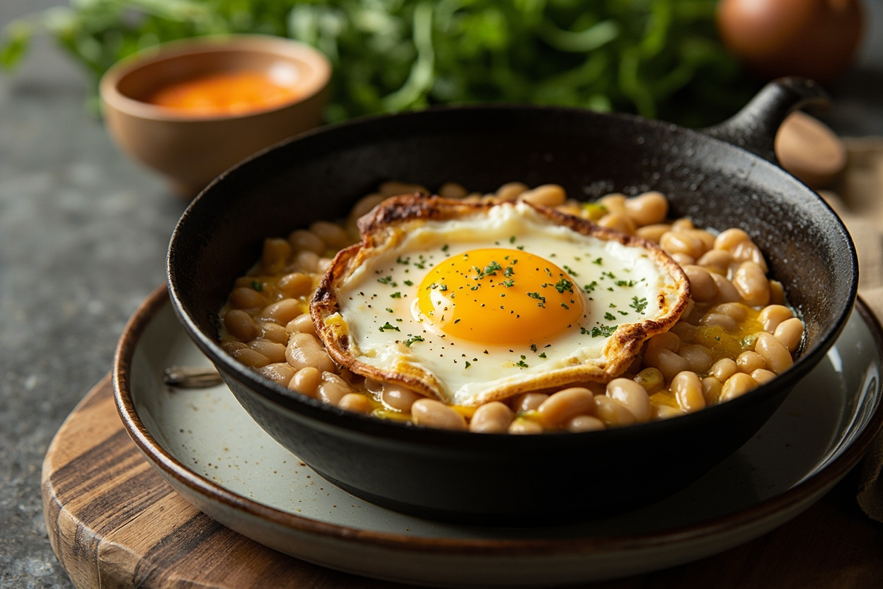 White Bean and Egg Skillet