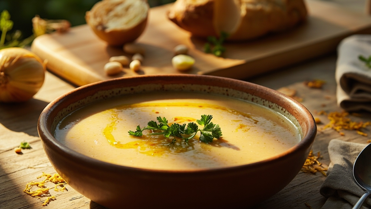 White Bean and Fennel Soup with Saffron