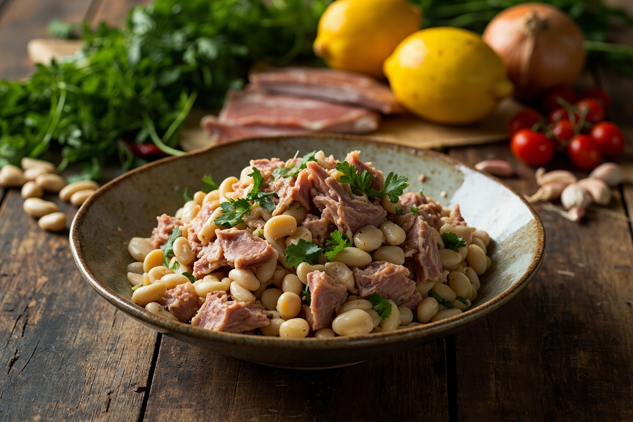 White Bean and Tuna Salad with Lemon