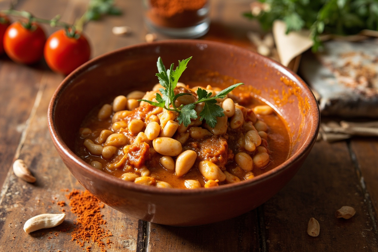 White Bean Loubia Stew with Smoked Paprika