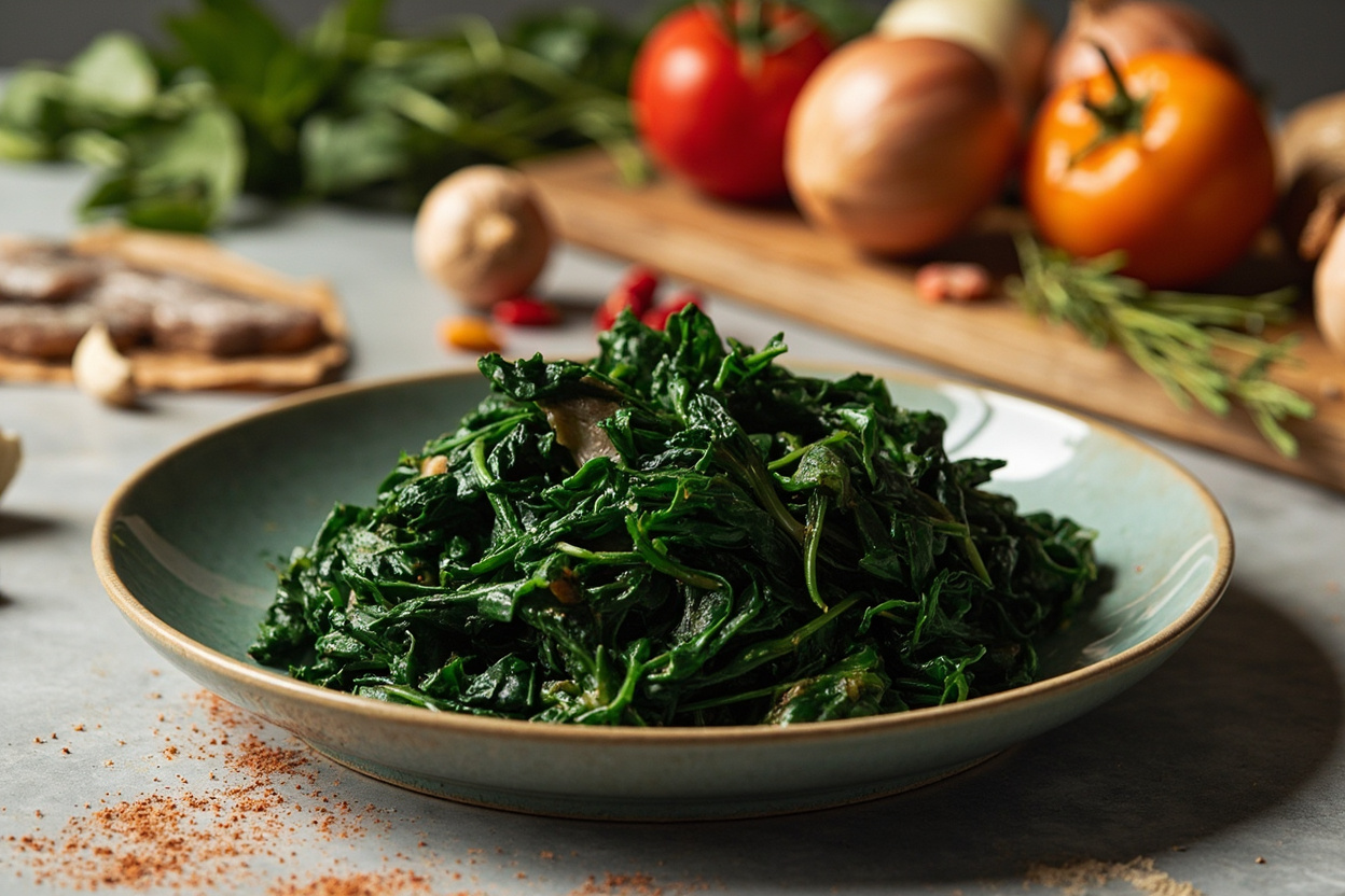 Ye'abesha Gomen Spiced Spinach